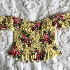 Off the shoulder top with sleeves